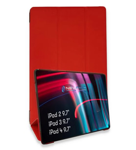 Newface Apple iPad 4 9.7 Kılıf Tablet Smart Kılıf - Kırmızı