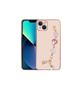 Apple iPhone 14 Plus Uyumlu Kılıf El Tutamaçlı Kamera Korumalı Zore Taka Silikon Kapak (Pembe)