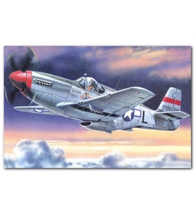 Cakatablo ikinci Dünya Savaşı Saldırı Uçağı ve Bulutlu Gökler MDF Tablo