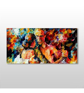 Oryantal Dans Kanvas Tablo 160x80cm (Karışık)