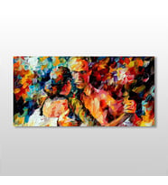 Oryantal Dans Kanvas Tablo 160x80cm (Karışık)