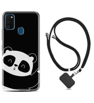 Samsung M21 M22 M23 M30 M31S M32 Kılıf Boyun Askılı Silikon Bay Bay Panda 1784