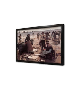 Balıkçılar Çerçeveli Mdf Tablo