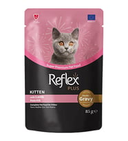 Reflex Plus Sos İçinde Parça Kuzu Etli Yavru Kedi Konservesi 85gr