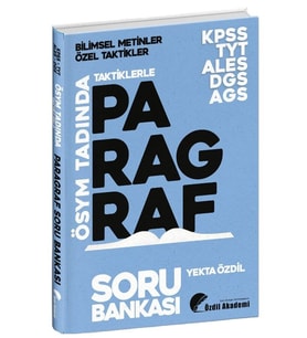 KPSS MEB AGS ALES DGS TYT Taktiklerle Paragraf Soru Bankası Özdil Akademi