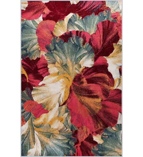 Eliana Home Baskılı, Yıkanabilir Kaymaz Taban Salon Halısı LNA0428 100x150 cm (Kırmızı)