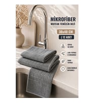 Piev Mikrofiber Temizlik Bezi 12 li