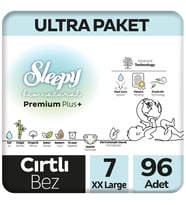 Sleepy 7 Beden Bio Natural Bebek Bezi Ultra Paket 48x2 96 Adet