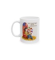 Ait Hissettiğin Yerde Çiçeklenirsin Motivasyon Porselen Kahve Kupası 330 ml KF18032621