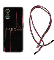 General Mobile GM 21 Pro GM 22 Pro Plus Kılıf Boyun Asklı Rasta Silikon Meow 1657