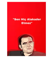 Seni Hiç Alakadar Etmez Retro Ahşap Tablo