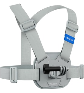 Aksiyon Kamera Göğüs Askısı (Vest Chest) Hızlı Çıkarılabilir Yelek Göğüs Kayışı GoPro 13/12/11/10/9/8/7/6/5, Osmo Action 3/4/5 Pro, Insta360 Modelleri ile uyumludur (Gri)