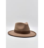 Vintage Erkek Fedora Fötr Şapka Panama İngiliz Trilby Kasket Bej