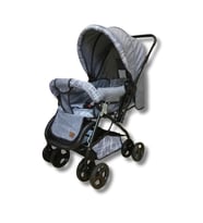 Vavbaby Dual Comfort Line Çift Yönlü Bebek Arabası Gri (Standart)