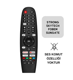 (SES KOMUTSUZ) STRONG WHALE OS-SUNGATE-FOBEM-SKYTECH LCD LED TV KUMANDASI