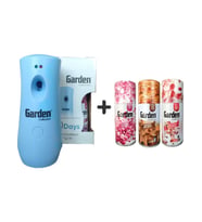 Garden Oda Kokusu Freshmatik, Otomatik Sprey Makine + Parfüm Esansı Sprey 260 ml Garden Oda Koku Hava Temizleyici Bahar Koku Bubble Gum + Gizemli Doğu + Parfüm Esansı Koku Sprey 260 ml x 3 Adet