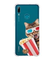 PrintiFy Huawei P Smart 2019 Uyumlu Kedi 1 Baskılı Şeffaf Köşe Korumalı Antişok Kılıf