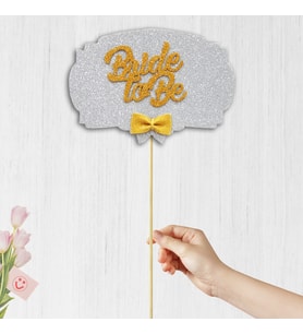 Bride To Be Konuşma Balonu Çubuğu - Gümüş & Altın