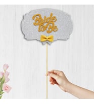 Bride To Be Konuşma Balonu Çubuğu - Gümüş & Altın