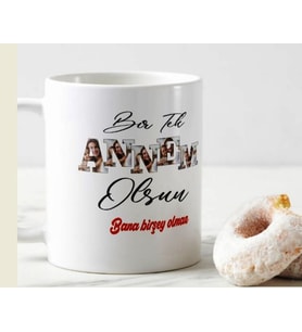 Anneler Günü Annem Fotoğraflı Kupa Bardak