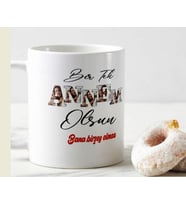Anneler Günü Annem Fotoğraflı Kupa Bardak
