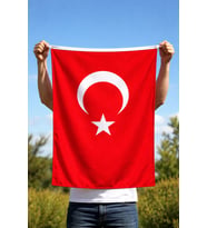 60x90 cm Premium Türk Bayrağı – Kaliteli Kumaş, Parlak Renk, Uzun Süre Kullanım
