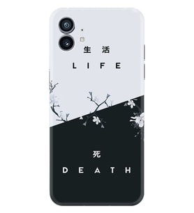 Nothing Phone 2 Kılıf Desenli Silikon Life and Death 1339