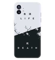 Nothing Phone 2 Kılıf Desenli Silikon Life and Death 1339
