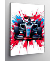 Kanvas Tablo Hızlı Formula 1 Aracı
