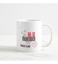 Ar-ge Mühendisi Kupa Bardak (1. Tasarım) (Beyaz)