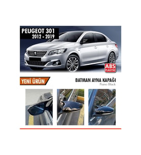 Peugeot 301 Batman Yarasa Ayna Kapağı Piano Black