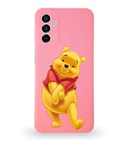 Samsung Galaxy M23 Uyumlu Lansman Kılıf Altı Kapalı İçi Kadife  Winnie-A Tasarımlı  Kapak (Şeffaf)