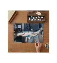Sivriburun Camgöz (Mako) köpek balığı Tasarımı 240 parça Ahşap Puzzle Ahşap Kutuda MP07584