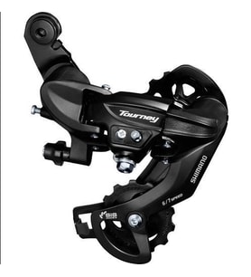 Shimano Arka Vites Tourney RD-TY300 6-7S Siyah ÜCRETSİZ KARGO