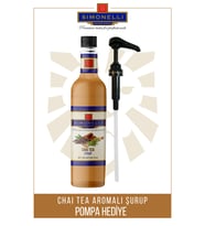 Kahve ve Kokteyl Şurubu Chai Tea Aromalı 70 CL + POMPA Simonelli