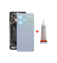 Xiaomi Redmi Note 13 Pro+ Plus Arka Kapak - Arka Pil Batarya Kapağı + B7000 Yapıştırcı - 23090RA98G Uyumlu (Mor)
