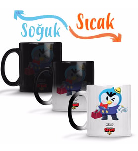 Brawl Stars Mr.P Sihirli Kupa Bardak Porselen