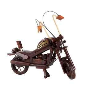 Dekoratif Ahşap Harley Davidson Motosiklet 40 cm (Karışık)