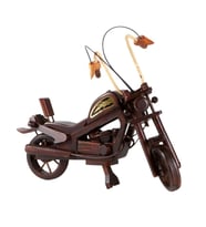Dekoratif Ahşap Harley Davidson Motosiklet 40 cm (Karışık)