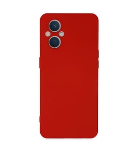 Oppo Reno 7 Lite Kılıf Nano İçi Kadife Silikon - Kırmızı