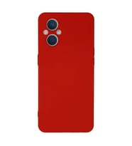 Oppo Reno 7 Lite Kılıf Nano İçi Kadife Silikon - Kırmızı