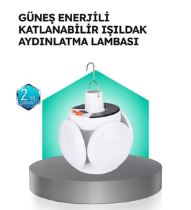 Pratik Katlanabilir Solar LED Aydınlatma Lambası