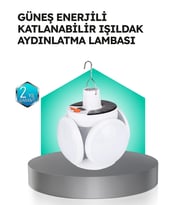 Pratik Katlanabilir Solar LED Aydınlatma Lambası