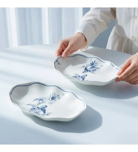 Güral Porselen Nesrin 25 Cm Kayık Tabak Seti 2'li