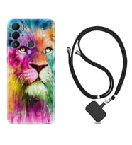 Tecno Pova Neo Kılıf Resimli Boyun Askılı İpli Desenli Silikon Colorfull Leon 2 1388