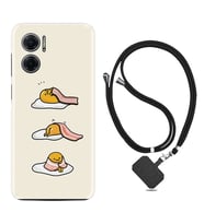 Xiaomi Redmi Note 11E Kılıf Resimli Boyun Askılı İpli Desenli Silikon Sweety Egg 1322