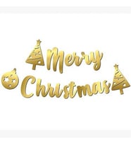 Merry Christmas Kaligrafi Banner-