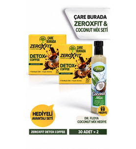 Çare Burada Zeroxfit Detox Coffee L-Carnitine Ginseng Detoks Kahvesi (30 Adet x 2 Kutu) - Dr. Floya
