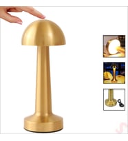 Şarjlı Dokunmatik Ayarlanabilir Renk Tonlu LED Masa Lambası - 22cm