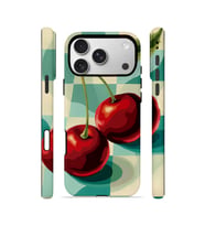 iPhone 17 Pro Max Vorian Çift Katmanlı Kılıf Retro Cherry Pop
